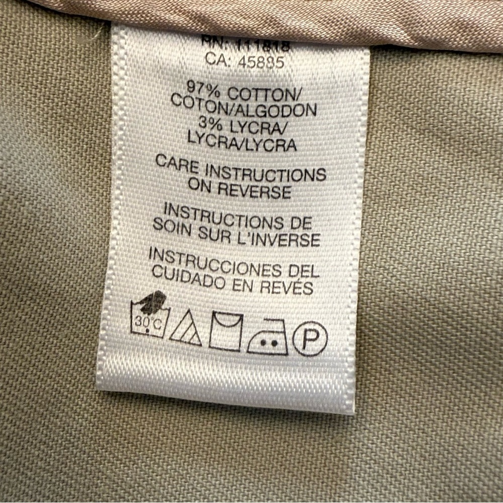 Michael Michael Kors Military Style Jacket Beige Gold Button Trim Size 8 - Picture 6 of 11